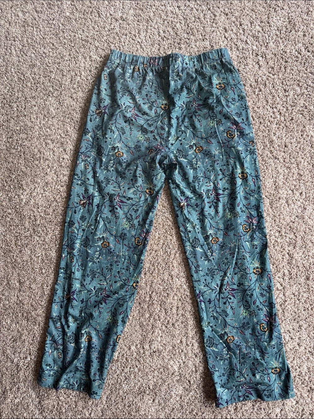 Peruvian Connection Moorea green printed casual pants size medium - Picture 5 of 5